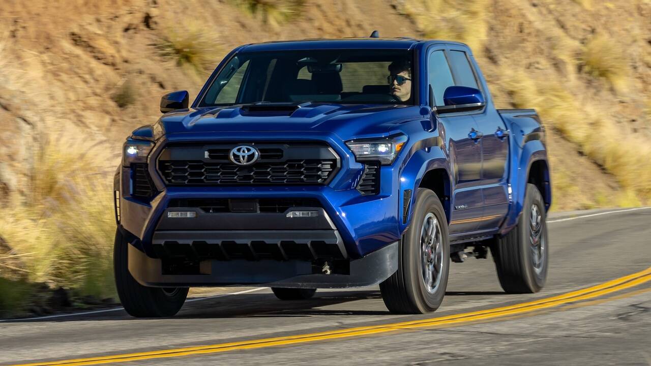 2025 Toyota Tacoma TRD Sport driving front view