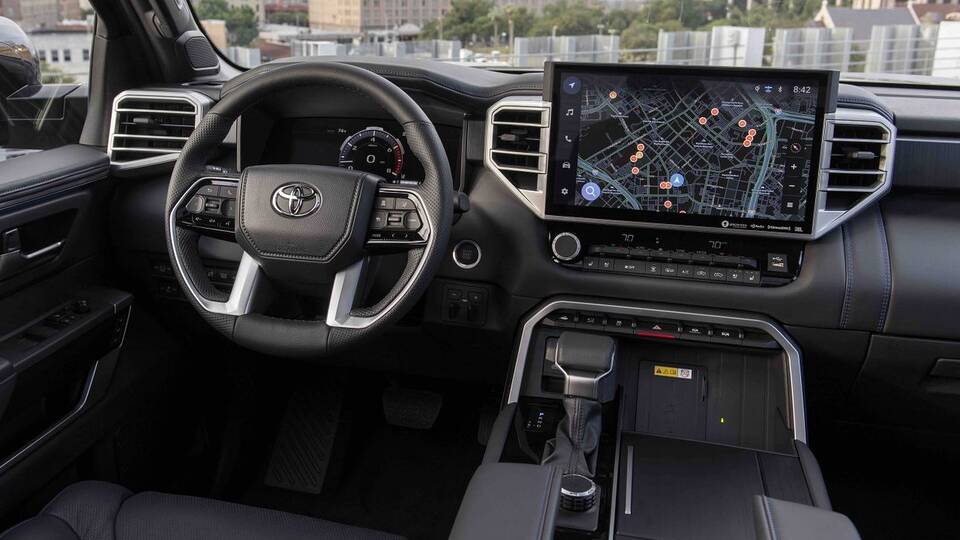 2025 Toyota Tundra Platinum front interior - dashboard