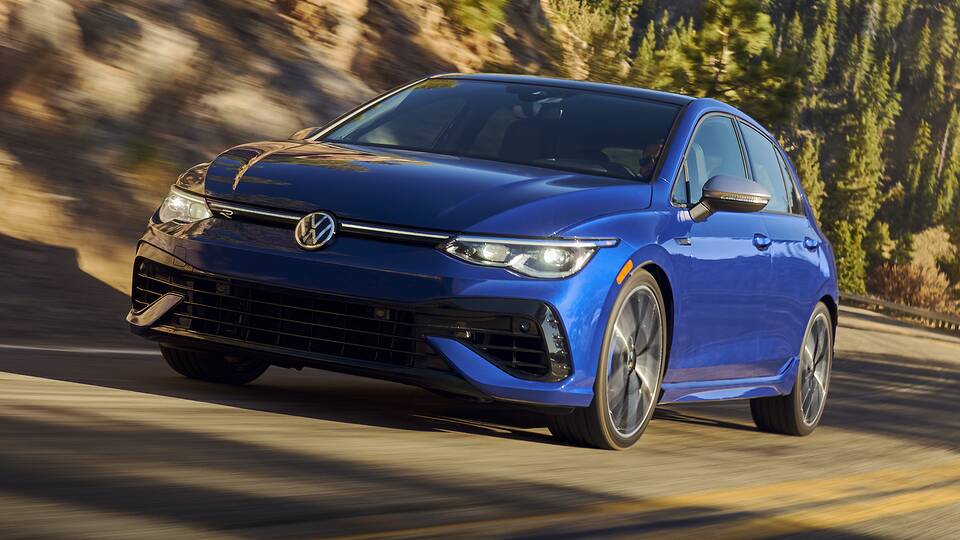 2024 Volkswagen Golf R driving front view