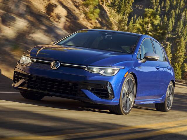 2024 Volkswagen Golf R driving front view