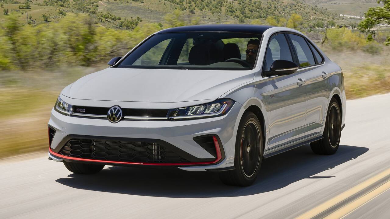 2025 Volkswagen Jetta GLI driving front view