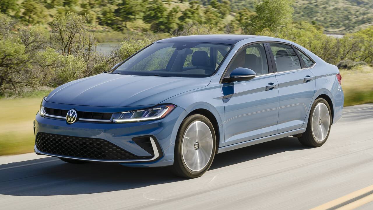 2025 Volkswagen Jetta driving front view